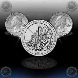 ZDA 25 Cent (13th Quarters) 2012 P+D "Acadia"